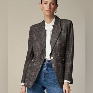 J.Crew Vivienne Plaid Blazer size 2 like new